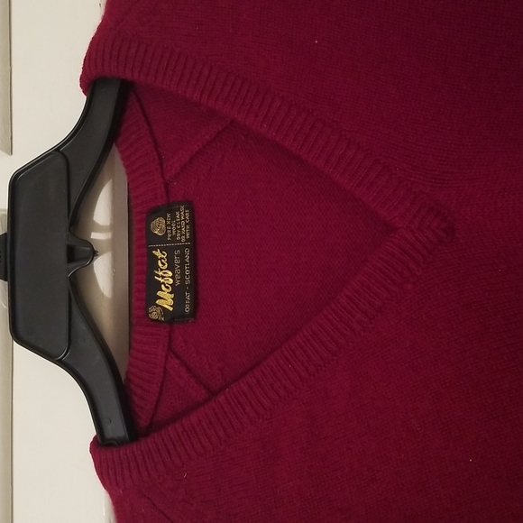 Moffat Weavers Red Knit Wool Sweatshirt 1X - Picture 3 of 7
